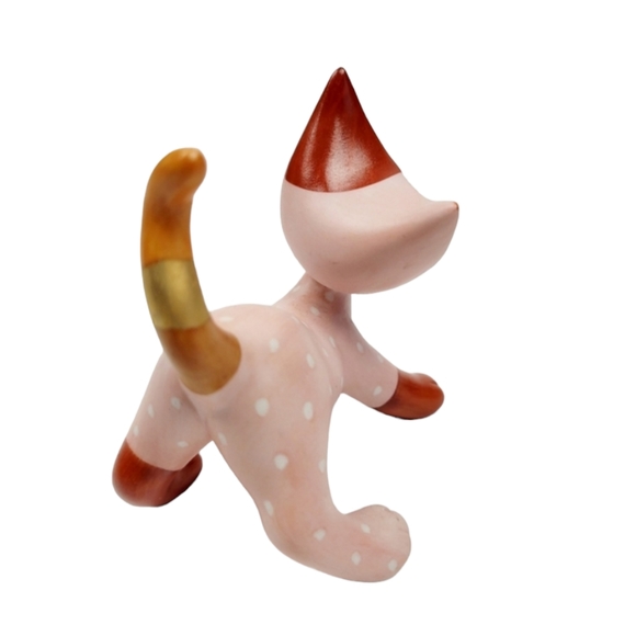 Pink Cat Figurine Lara by Goebel Rosina Wachtmeister - Picture 3 of 11